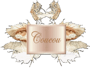 Gif animé coucou doré